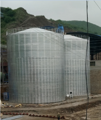 开封粮食钢板仓的安装全过程不用热焊接